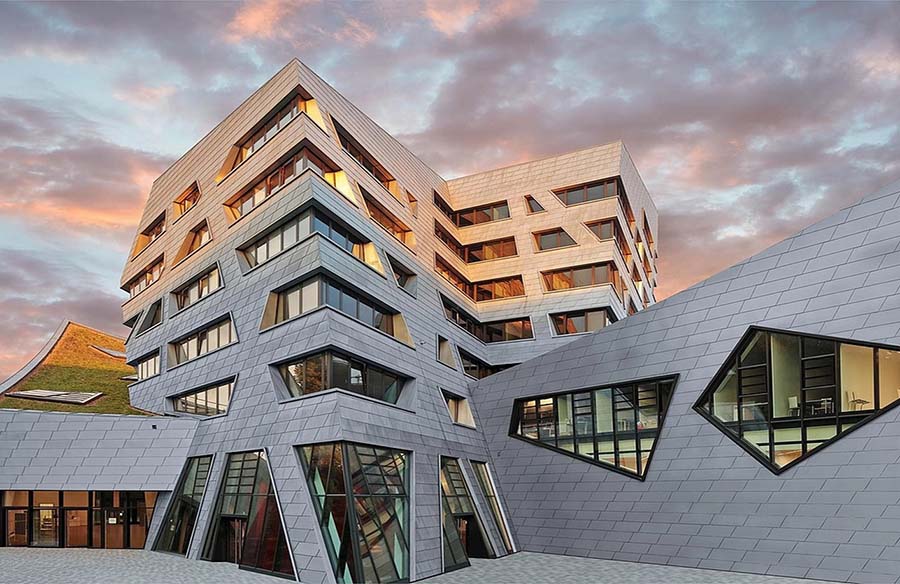 RHEINZINK Zinc Cladding Facade Systems Enhancing Building Aesthetics and Performance